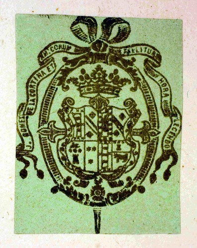 Heraldic bookplate in Bessarion, Johannes, Cardinal: Adversus calumniatorem Platonis