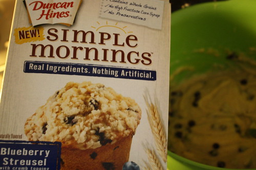 Simple Mornings Blueberry Streusel muffins