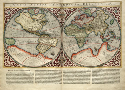 001-Mapa Mundi-Atlas sive Cosmographicae meditationes de fabrica mvndi et fabricati figvra 1595- Mercator- library of Congress