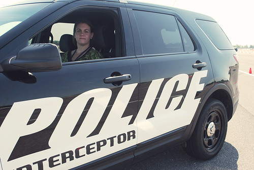 Doesn't Tiffany Look Like a Bad Ass in the Ford Interceptor?