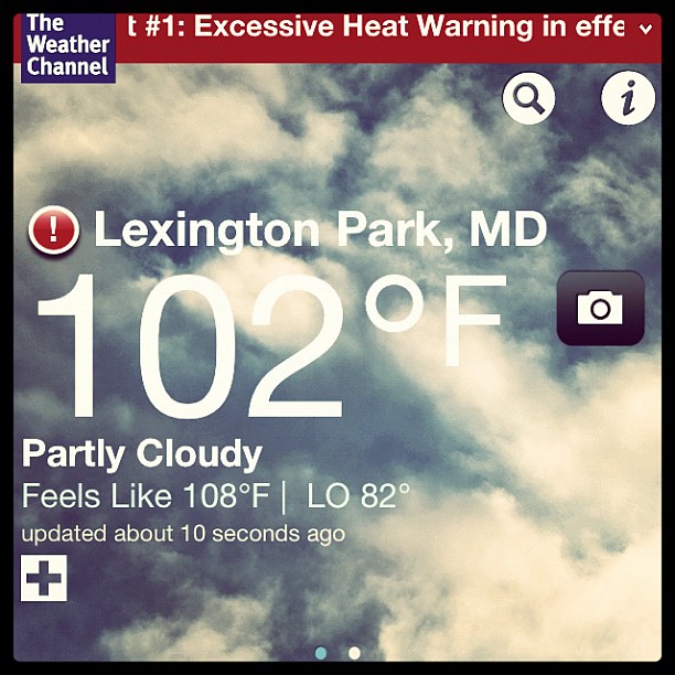 Excessive heat warning? No really...