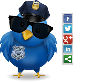 image of the twitter police bird While Using Social Media