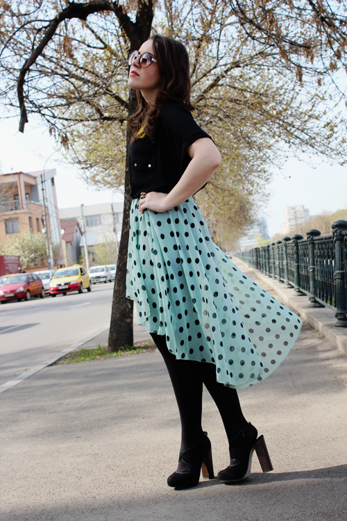 dotted skirt