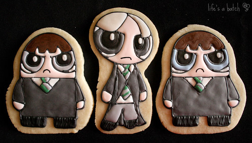Crabbe, Draco Malfoy & Goyle Potterpuff Cookies.