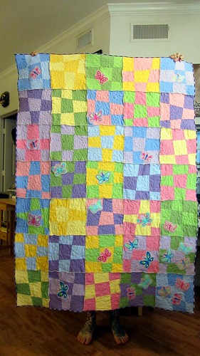Wonkie Quilt...with my feet