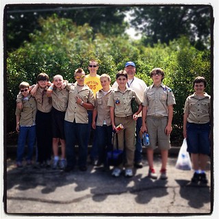 Sending Isaac off for a week at scout camp. My house will be so quiet with him gone.