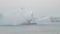 FDNY Fireboat on the East River by Guzilla