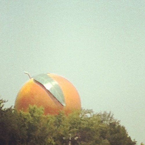 Peach on the horizon