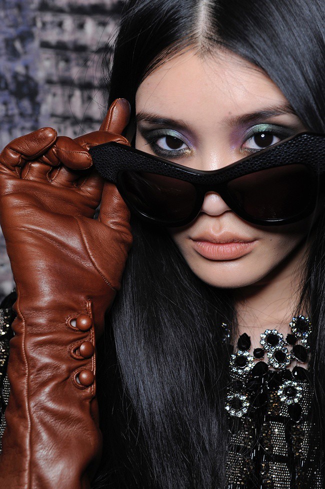 a Roberto Cavalli Eyewear 'Wild Diva' - Special Sunglasses Edition - RC Aw12-13 Fashion Show Backstage