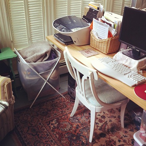 a place to write #creativespaces #studio #interiors #unschooling #collections #organizedmess