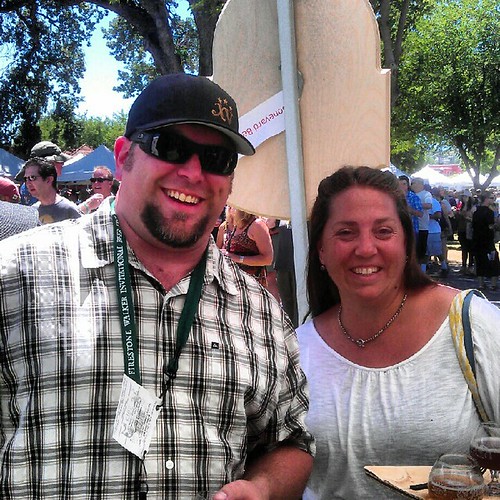 Oregon representative Travis Widdifield and friend at Firestone Walker Invitational Beer Fest