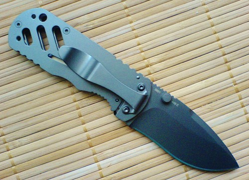 Boker Plus Chad Hyper "Justice Is Done" Special Run, 2-3/4" Black Combo Blade, G10 Handles