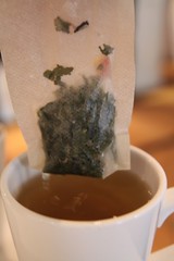 Green tea with cherry blossom
