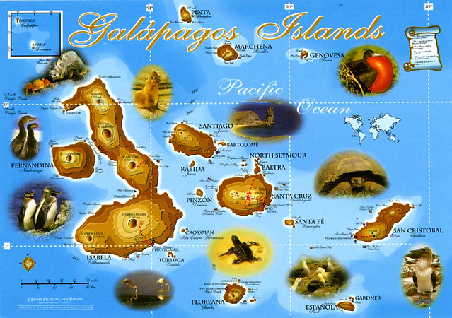 Carte Galapagos