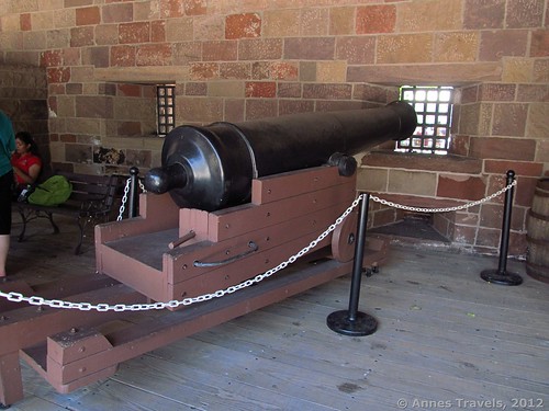 A cannon in Castle Clinton National Monument, New York City