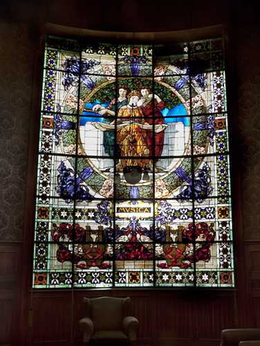 Fouad Pasha Serageldin Villa, stained glass window  نافذة من منزل فؤاد باشا سراج الدين   by CULTNAT