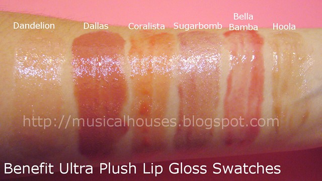 benefit ultra plush lip gloss swatches