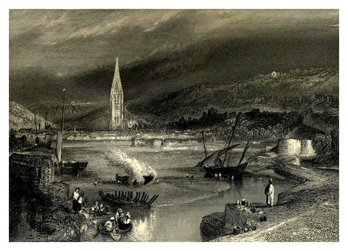 003-Harfleur-Wanderings by the Seine (1834)- Joseph Mallord William Turner