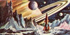 SPACE MYSTERIES BUBBLE GUM CIGARETTE CARDS