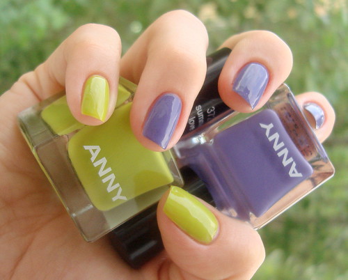 Двухцветный маникюр лаками ANNY Anny4