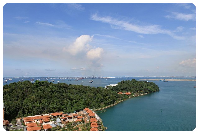 sentosa island view from cable car