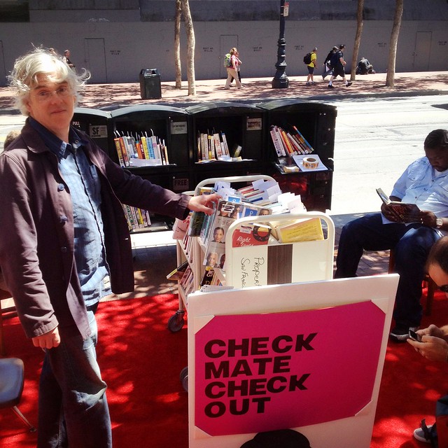 Pop up library on Market St.