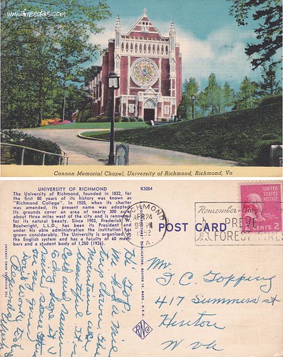 University of Richmond - Cannon Memorial Chapel