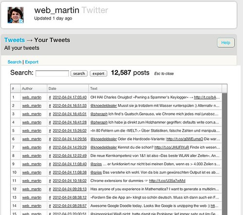 web_martin on Twitter | ThinkUp
