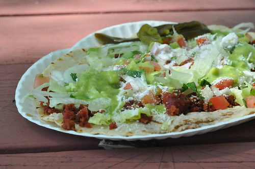 Huarache with Chorizo