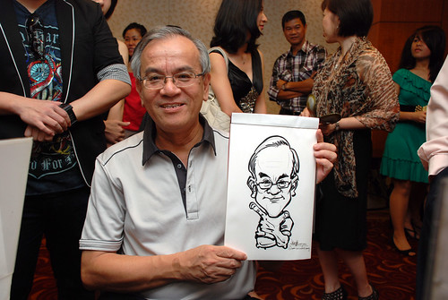 Caricature live sketching for The Bank of East Asia Staff Annual D&D - 10
