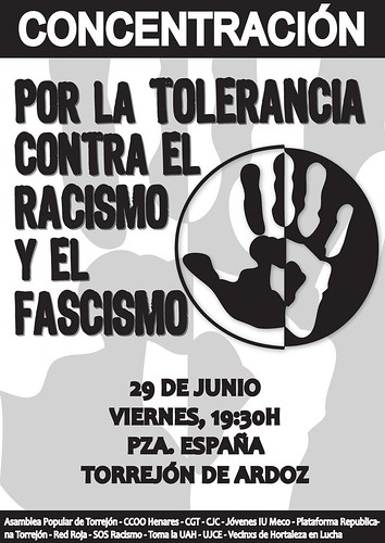 Concentración por la tolerancia, contra el racismo y el fascismo