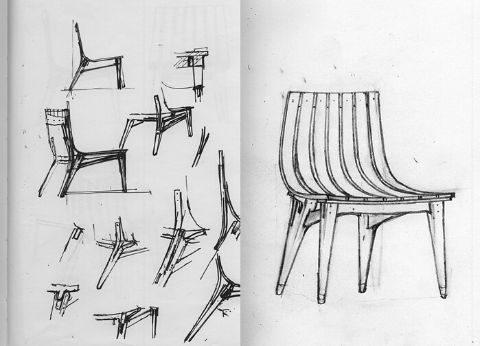 john's chair drawings