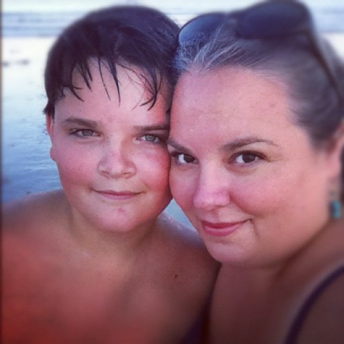mother and son #teen #son #selfportrait #love #beach