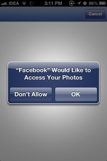 Photos privacy iOS 6