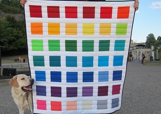 A first lesson in colour quilt