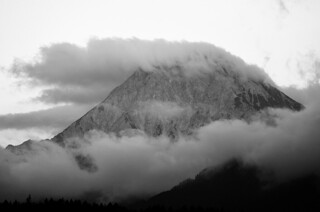 Mittagskogel with clouds - taken after six months of photography