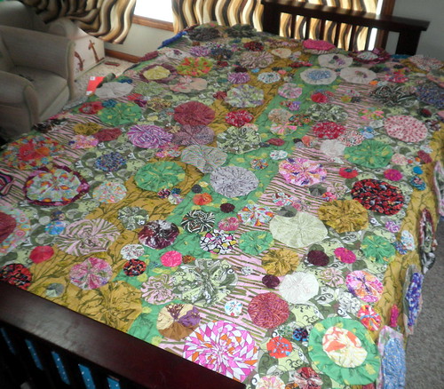 Bloom Quilt on the Futon