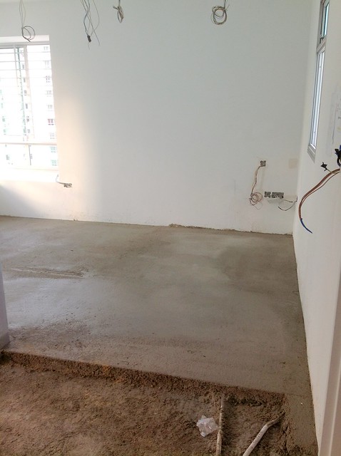 cement screed wall