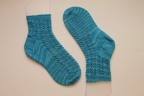 Finished hedera socks