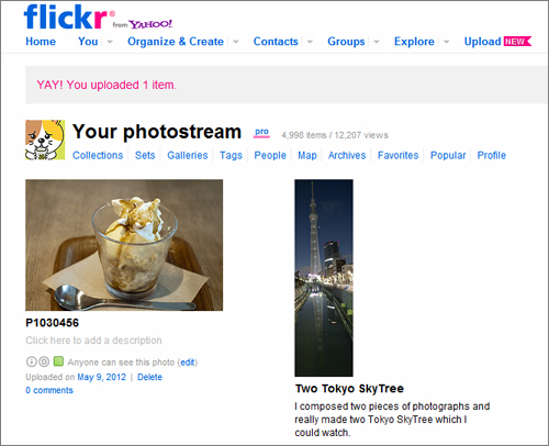 flickr new upload