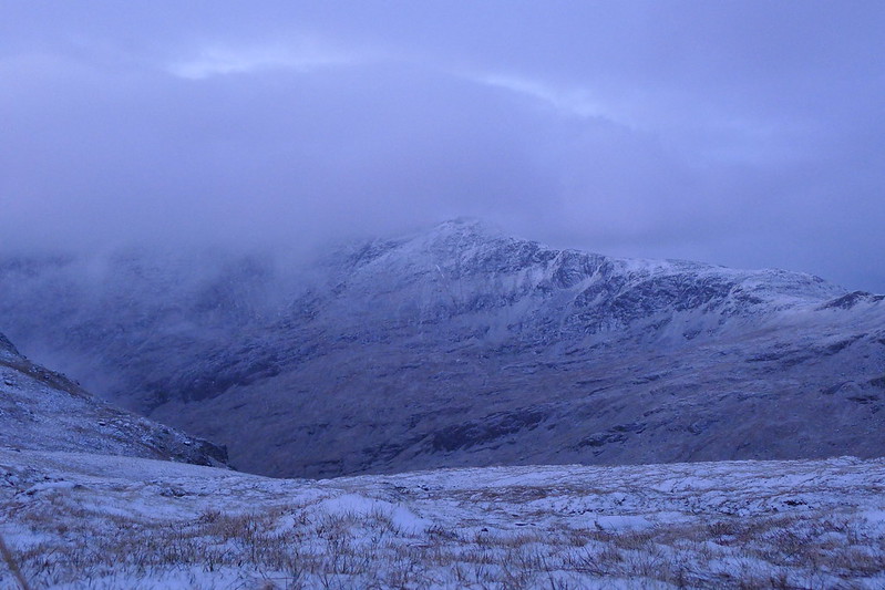 Snow clouds over Lurg
Mhor