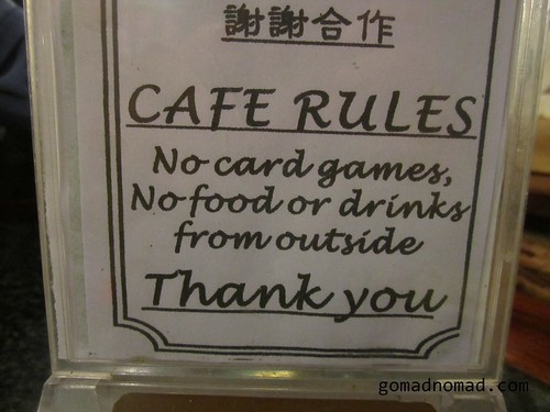cafe rules