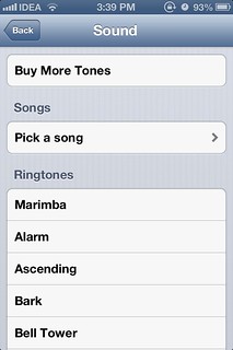 Alarm with song iOS 6