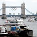 Tower Bridge and the Olympic rings