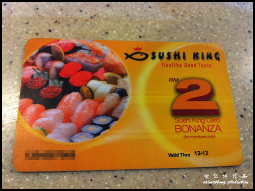 Sushi King Member Card - RM2 Bonanza