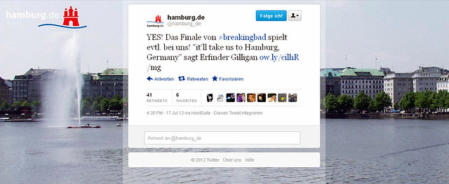 Screenshot Breaking Bad tweet hamburg.de auf twitter