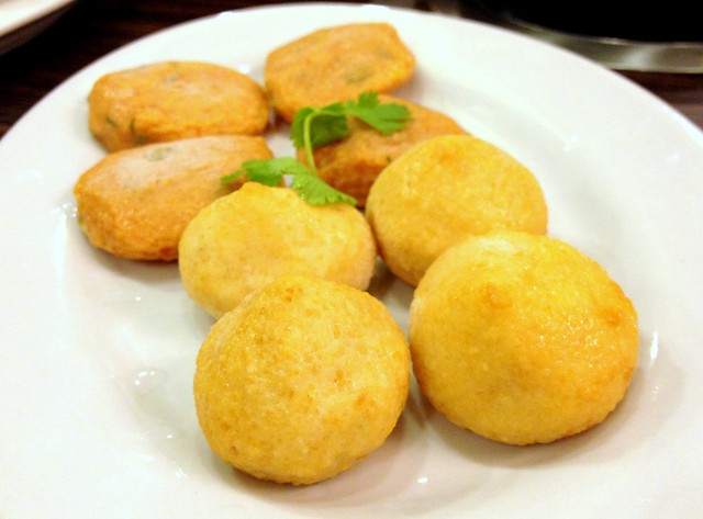 Fried Tofu Cake and Fish Balls