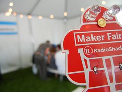 light up badge in Radio Shack booth