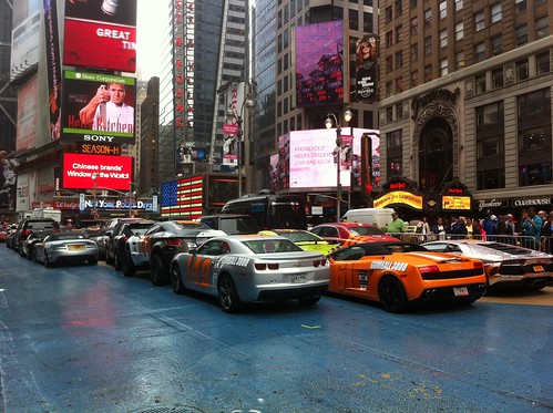 Start of Gumball 3000 in Times Square, NYC (May 25, 2012)