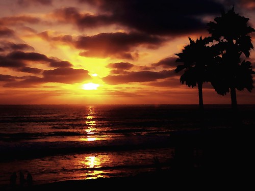 無料写真素材|自然風景|ビーチ・海岸|朝焼け・夕焼け|風景アメリカ合衆国